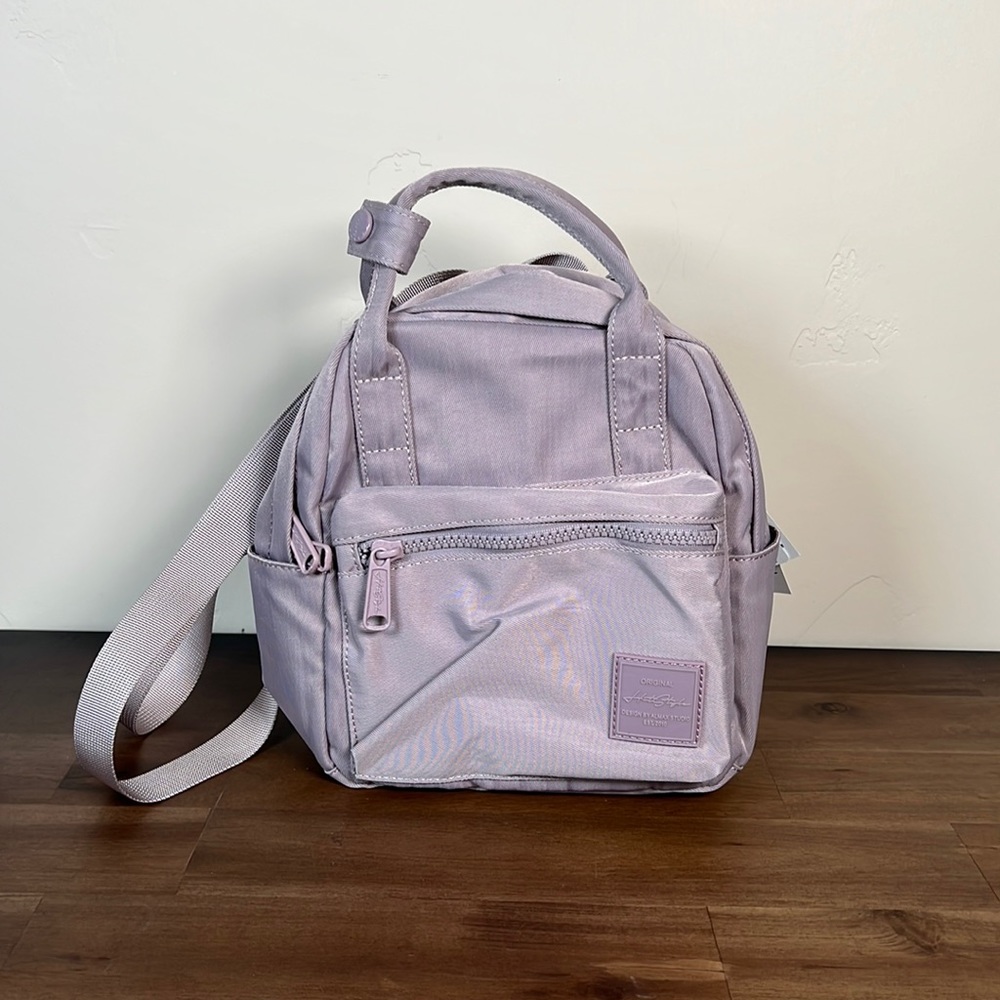 Mauve mini backpack